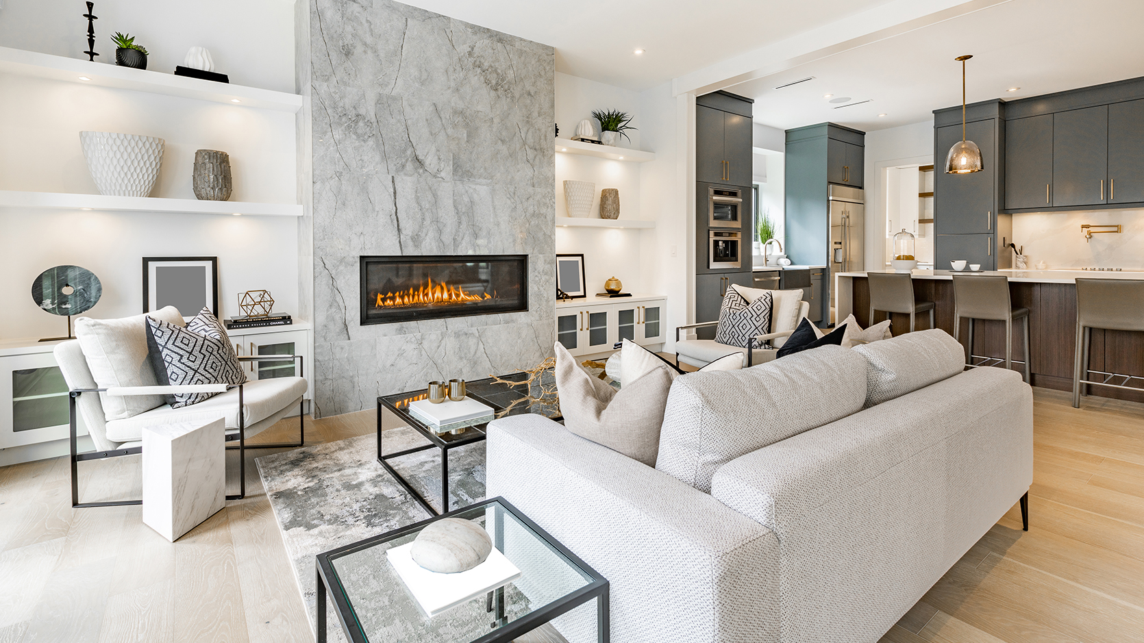Ideas para decorar salones con chimenea