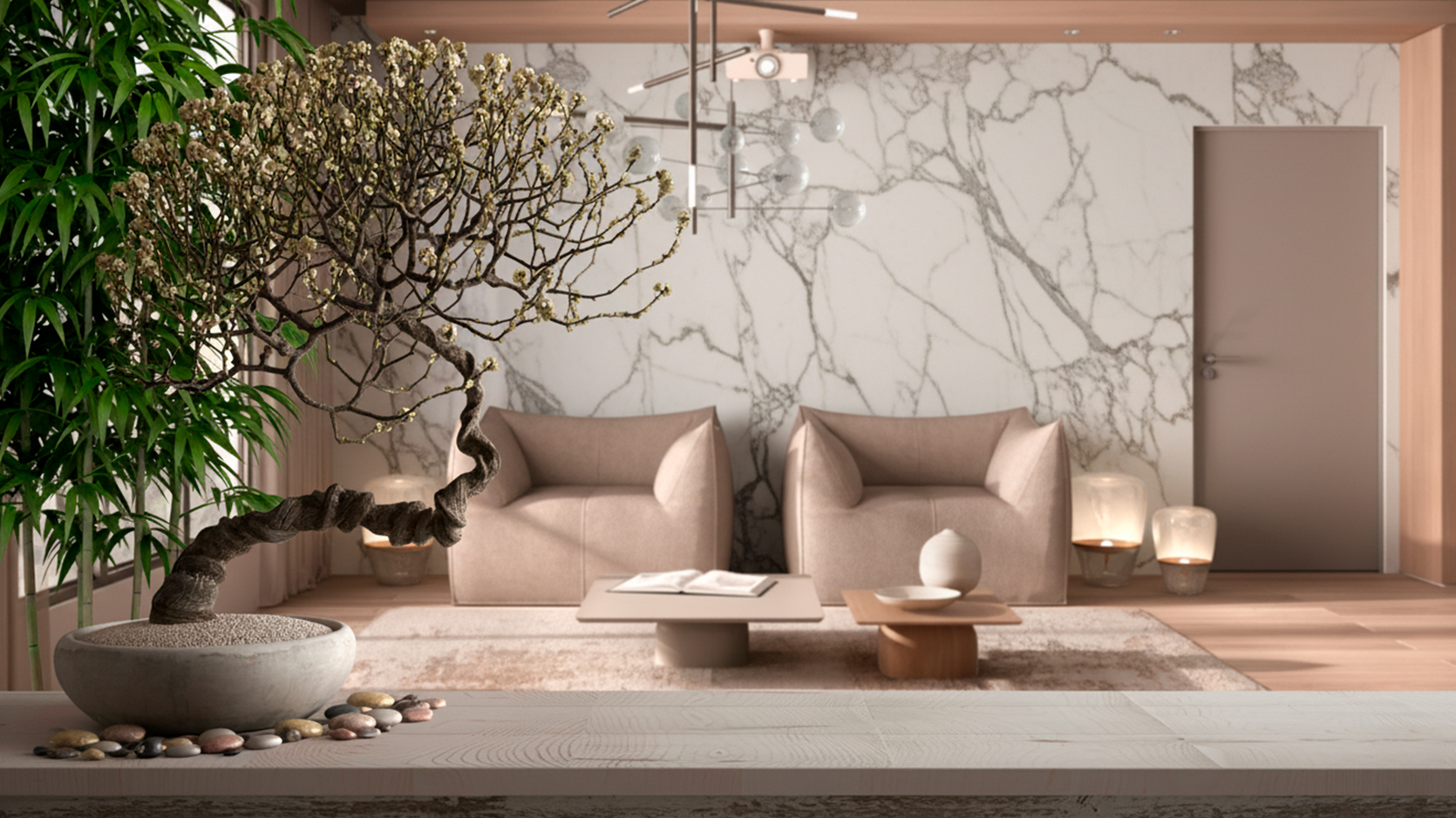 Salón: elegancia y energía positiva